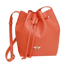 Alice Wheeler Orange Bucket Cross Body Bag