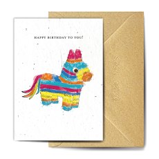 The Seed Card Company A Paper Pinata Birthday Card