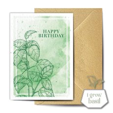 The Seed Card Company Bazylia Birthday Card