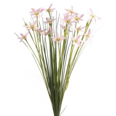 Floralsilk Light Pink Star Flower with Grass
