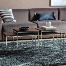 Bletchley Coffee Table Nest In Walnut Bletchley Coffee Table Nest In Walnut