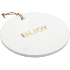 Artesa Round White Marble Cheese Board