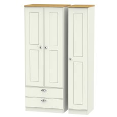 Elizabeth Tall Triple 2 Drawer Wardrobe