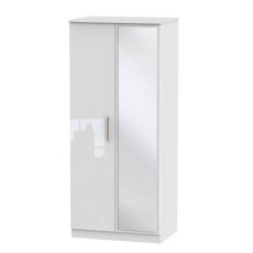 Kingsley 2ft 6in Mirrored Wardrobe Kingsley 2ft 6in Mirrored Wardrobe