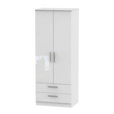 Kingsley Tall 2ft 6in 2 Drawer Wardrobe Kingsley Tall 2ft 6in 2 Drawer Wardrobe