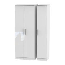 Kingsley Tall Triple Plain Wardrobe Kingsley Tall Triple Plain Wardrobe