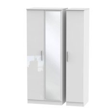Kingsley Tall Triple Mirrored Wardrobe