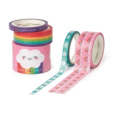 Legami Rainbow Set of 5 Paper Sticky Tapes Legami Rainbow Set of 5 Paper Sticky Tapes