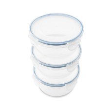 Addis Clip Tight 700ml Round 3 Pack Container Set
