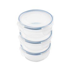 Addis Clip Tight 300ml Round 3 Pack Container Set