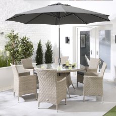 Havana 6 Seater Round Dining Set Havana 6 Seater Round Dining Set