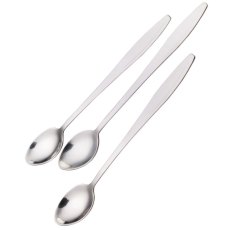 Kitchencraft Set of 3 Ice Cream Soda Spoons Kitchencraft Set of 3 Ice Cream Soda Spoons
