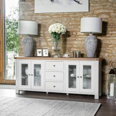 Holkham Oak 4 Door Sideboard