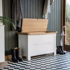 Holkham Oak Wellies & Shoe Storage