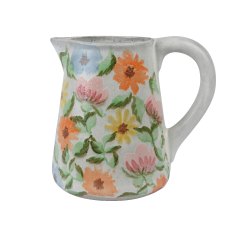 Kaemingk Floral Terracotta Jug