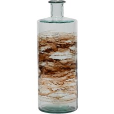 Kaemingk Recycled Multi Coloured Glass Vase Natural