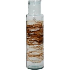 Kaemingk Recycled Multi Coloured Glass Vase Natural