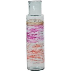 Kaemingk Recycled Multi Coloured Glass Vase Pink Large