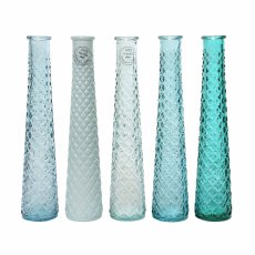Kaemingk Tall Slim Blue Glass Vase Kaemingk Tall Slim Blue Glass Vase