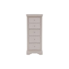 Mabel Taupe 5 Drawer Tall Chest Mabel Taupe 5 Drawer Tall Chest