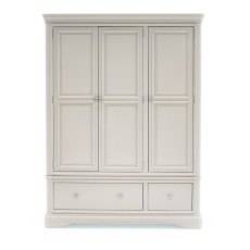 Mabel Taupe 3 Door 2 Drawer Wardrobe