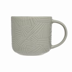 Siip Embossed Abstract Mug Grey Siip Embossed Abstract Mug Grey