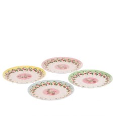 Cath Kidston Strawberry 4pk Melamine Picnic Side Plates