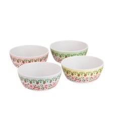 Cath Kidston Strawberry 4pk Melamine Picnic Cereal Bowls Cath Kidston Strawberry 4pk Melamine Picnic Cereal Bowls