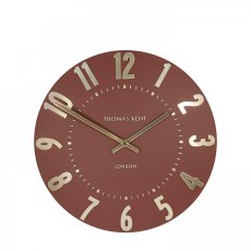 Thomas Kent Arabic 12" Auburn Wall Clock