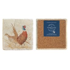The Humble Hare Pheasant Parade Coaster Pair