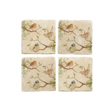 The Humble Hare Happy Hedgerow Coaster Pair The Humble Hare Happy Hedgerow Coaster Pair