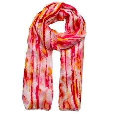 Zelly Orange Watercolour Stripe Scarf Zelly Orange Watercolour Stripe Scarf