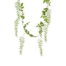 Floralsilk White Wisteria Garland