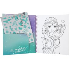 Topmodel Sequins Dragon Colouring Book