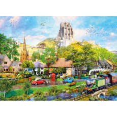 Gibsons Below Corfe Castle 1000 Piece Puzzle