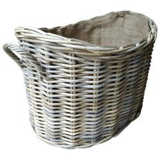 Lows Oval Basket with Jute Liner Lows Oval Basket with Jute Liner