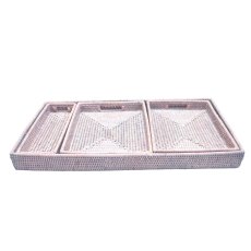 Lows Artisan Weave set of 4 Trays Lows Artisan Weave set of 4 Trays