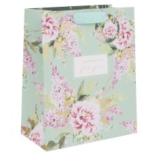 Glick Peonies and Foxgloves Large Gift Bag Glick Peonies and Foxgloves Large Gift Bag