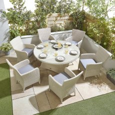 Portland 6 Seater Round Set