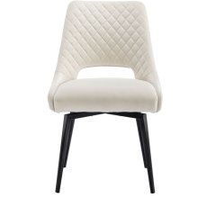 Swivel Limestone Velvet Dining Chair