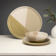 Artisan Street 12pc Cross Glaze Dinner Set moss