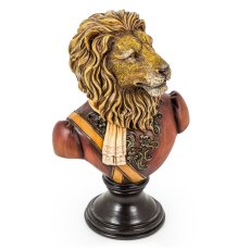 McGowan Rutherford Gentry Lion Bust on Round Base McGowan Rutherford Gentry Lion Bust on Round Base