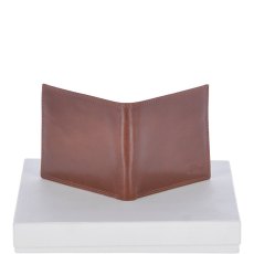Fonz Leather Mens Classic 8 Card Billfold Wallet Tan