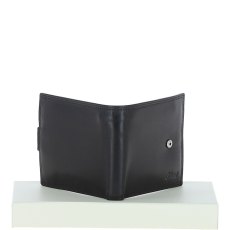 Fonz Leather Mens Classic 3 Card and ID Billfold Wallet Black Fonz Leather Mens Classic 3 Card and ID Billfold Wallet Black