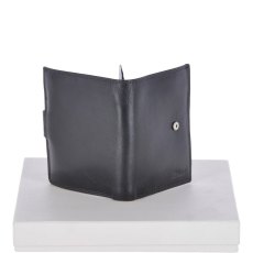 Fonz Leather Mens 6 card ID and Coins Dual Billfold Wallet Black Fonz Leather Mens 6 card ID and Coins Dual Billfold Wallet Black