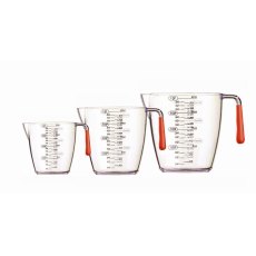 Colourworks 3pc Measuring Jug Red Colourworks 3pc Measuring Jug Red