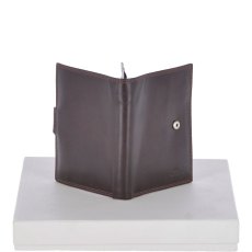 Fonz Leather Mens 6 card ID and Coins Dual Billfold Wallet Brown Fonz Leather Mens 6 card ID and Coins Dual Billfold Wallet Brown