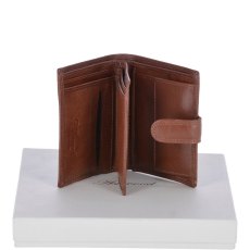 Fonz Leather Mens 6 card ID and Coins Dual Billfold Wallet Tan Fonz Leather Mens 6 card ID and Coins Dual Billfold Wallet Tan