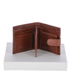 Fonz Leather Mens 8 Card ID Coins and Zip Billfold Tab Wallet Tan Fonz Leather Mens 8 Card ID Coins and Zip Billfold Tab Wallet Tan
