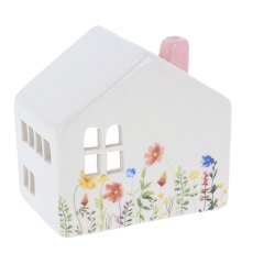 Shudehill Meadow House Tealight Pink Chimney